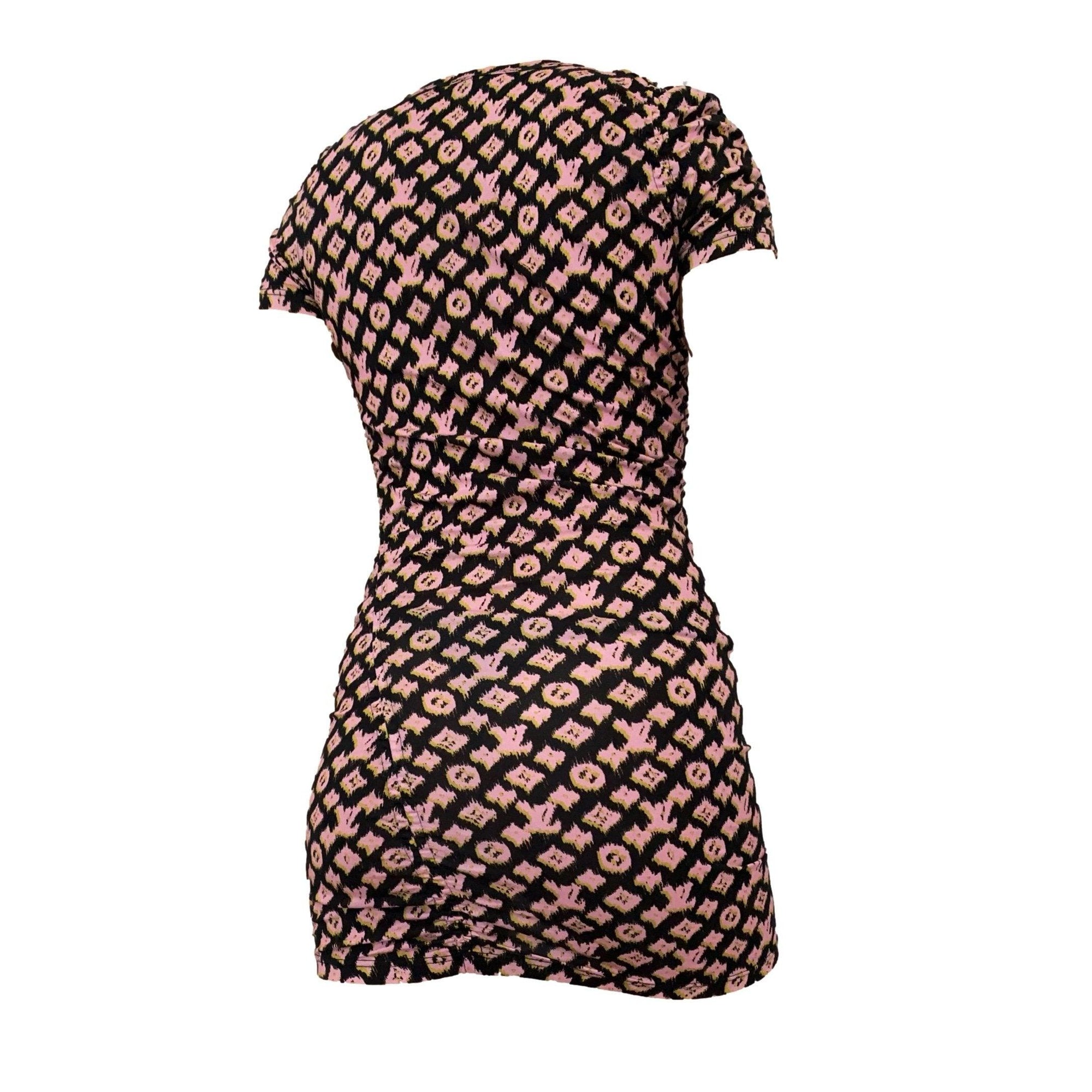 Louis Vuitton Pink Monogram Stretch Dress - Apparel