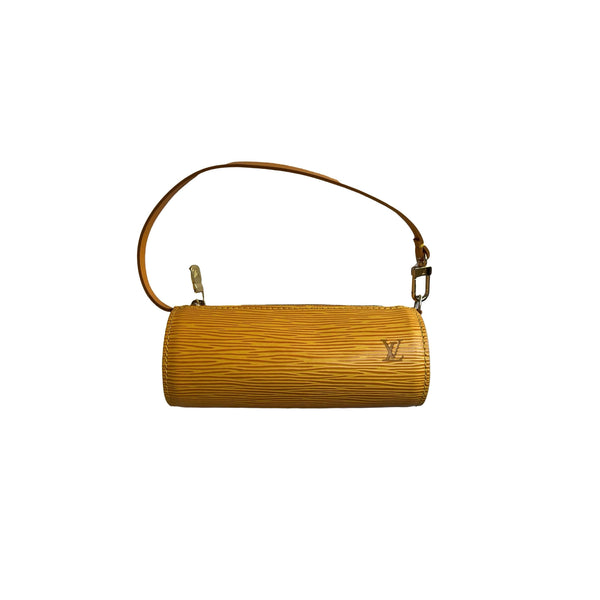 Louis Vuitton Papillon Yellow Epi W/ Pouch Shoulder Bag