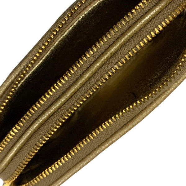 Miu Miu Gold Jeweled Mini Wristlet - Handbags
