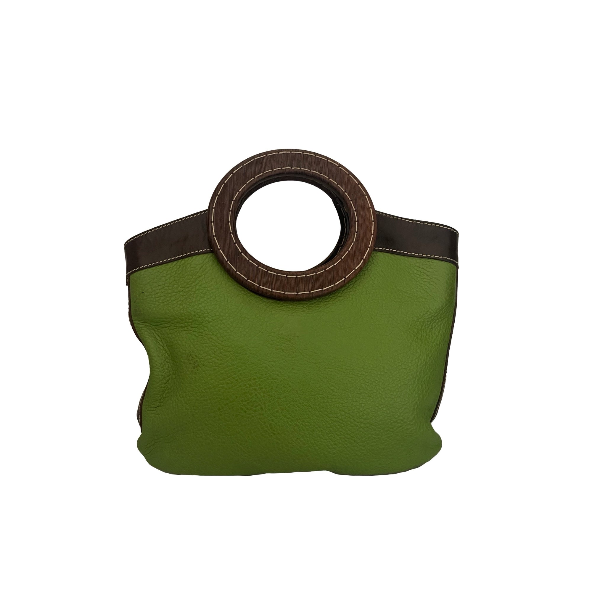 Miu Miu Green Top Handle Bag - Handbags
