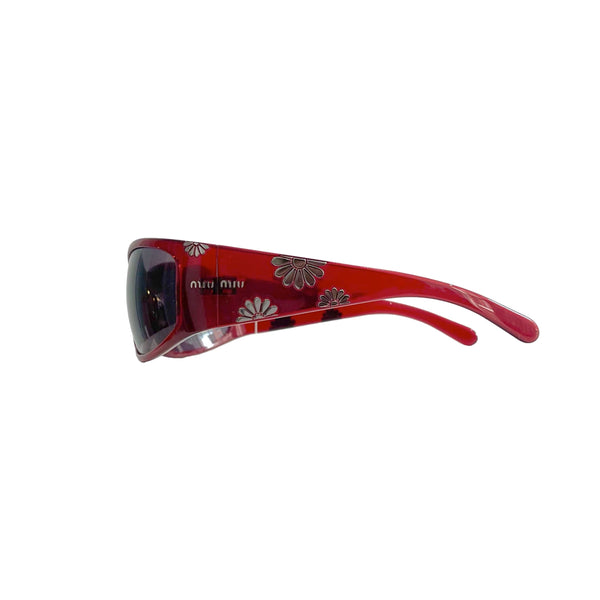 Miu Miu Red Flower Sunglasses