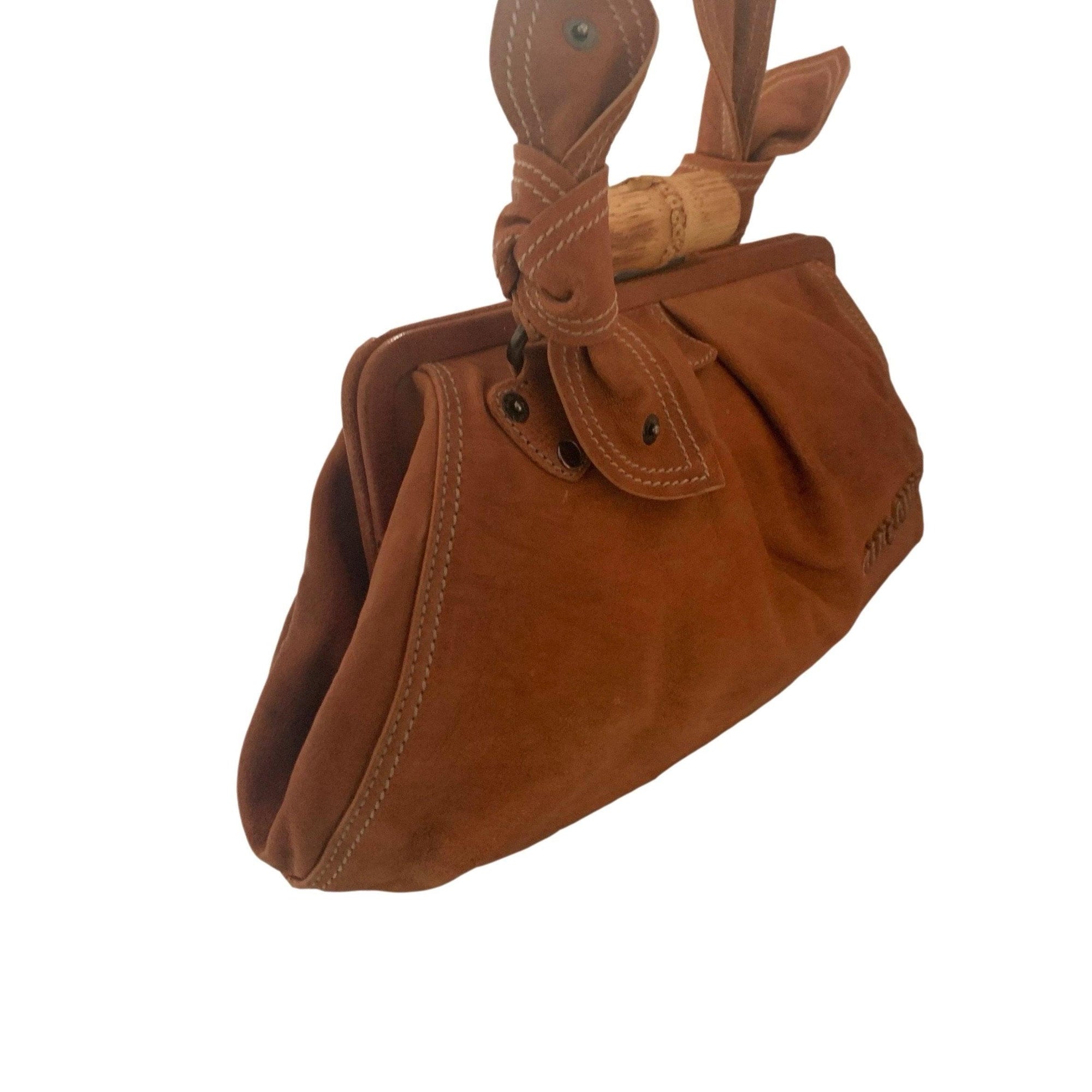 Miu Miu Tan Leather Shoulder Bag - Handbags