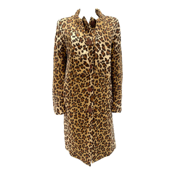 Moschino Cheetah Long Coat - Apparel