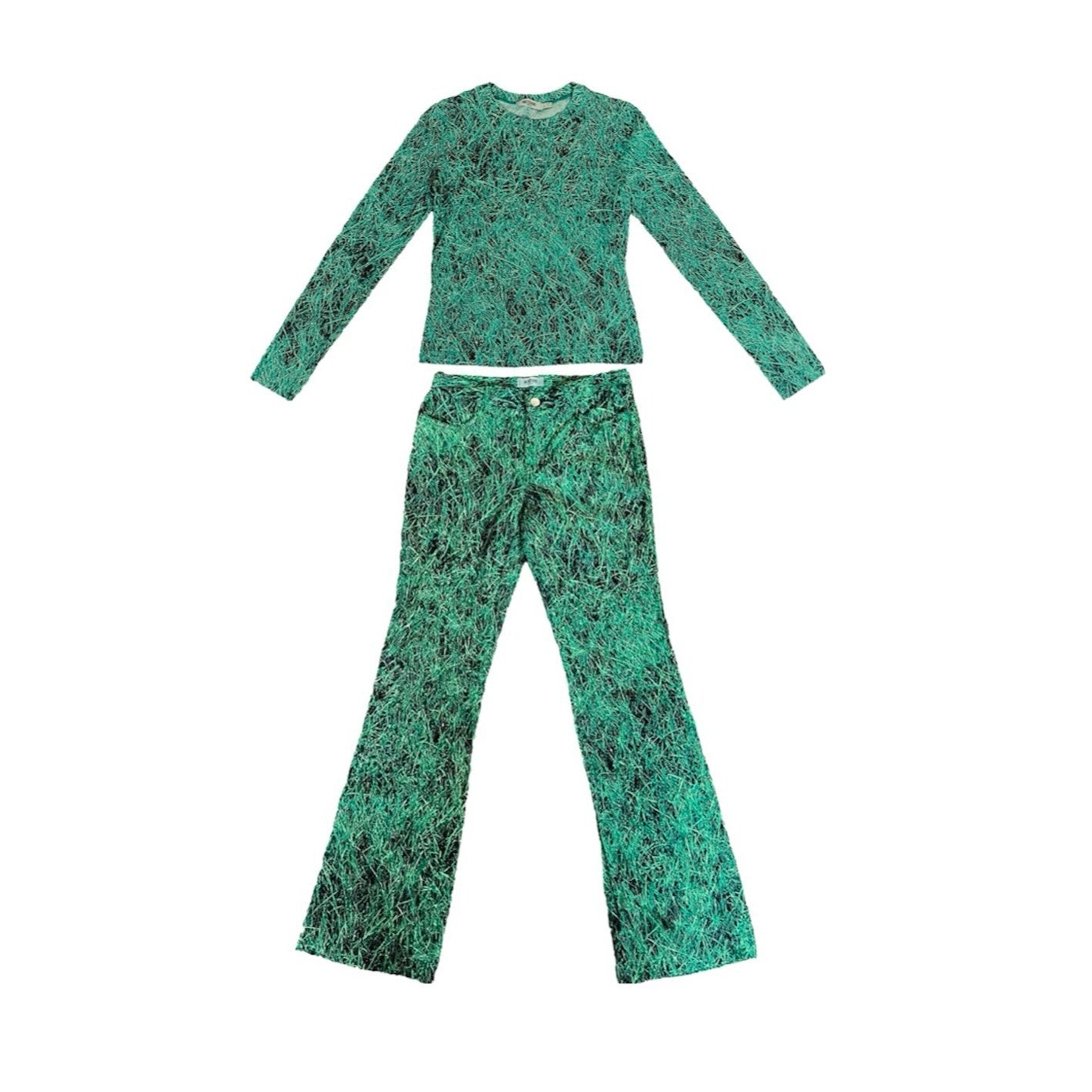 Moschino Green Grass Pant Set - Apparel