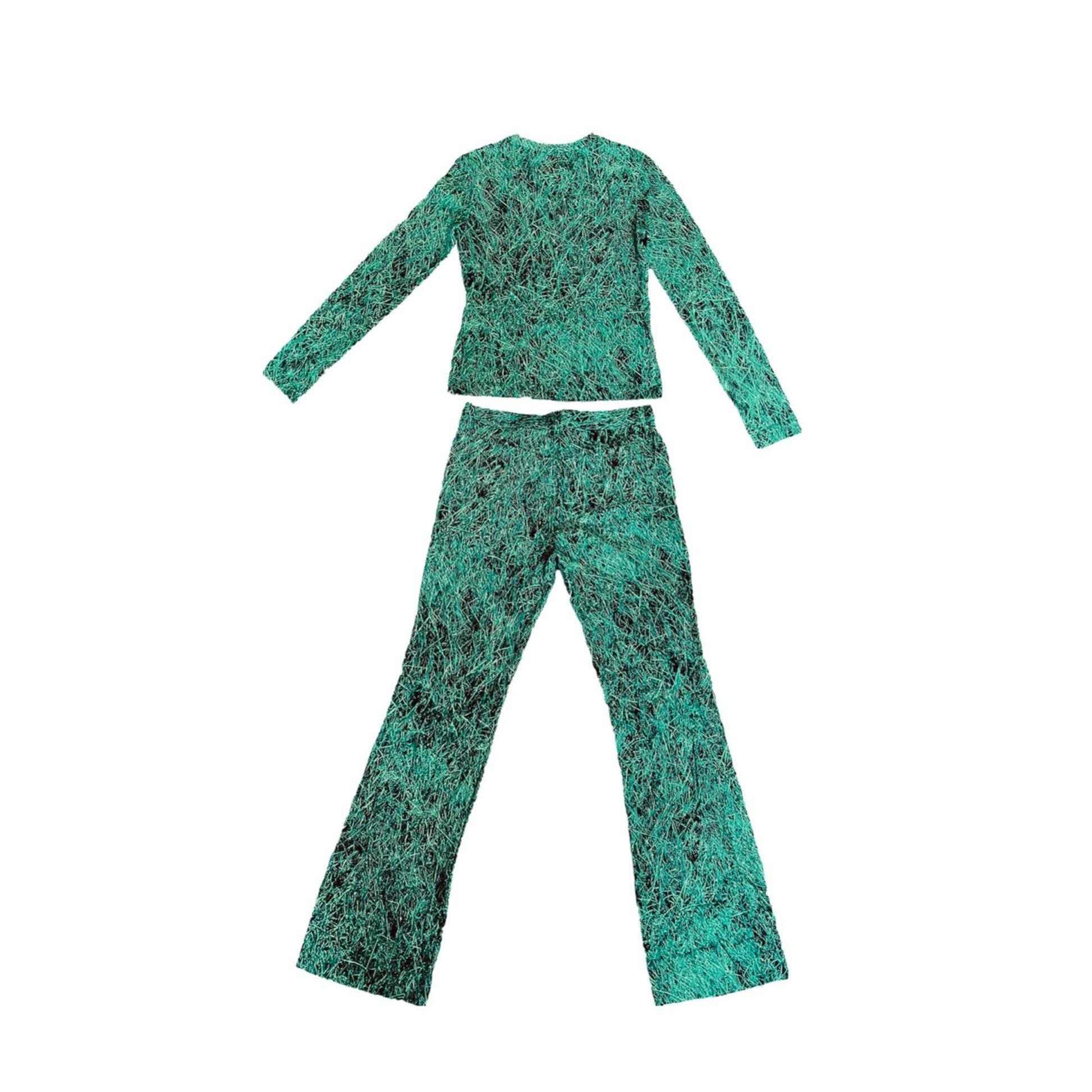 Moschino Green Grass Pant Set - Apparel