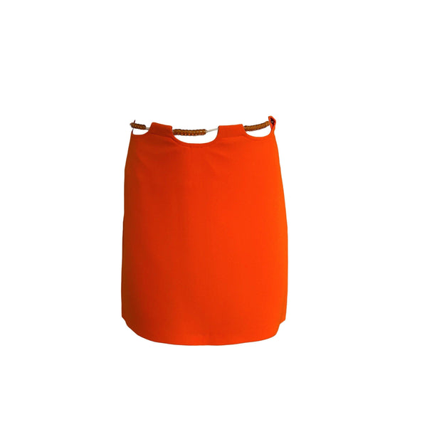 Moschino Orange Beaded Skirt - Apparel