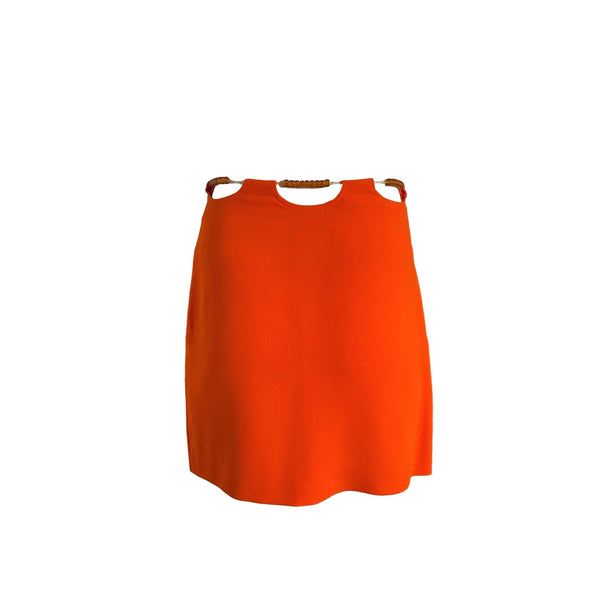 Moschino Orange Beaded Skirt - Apparel