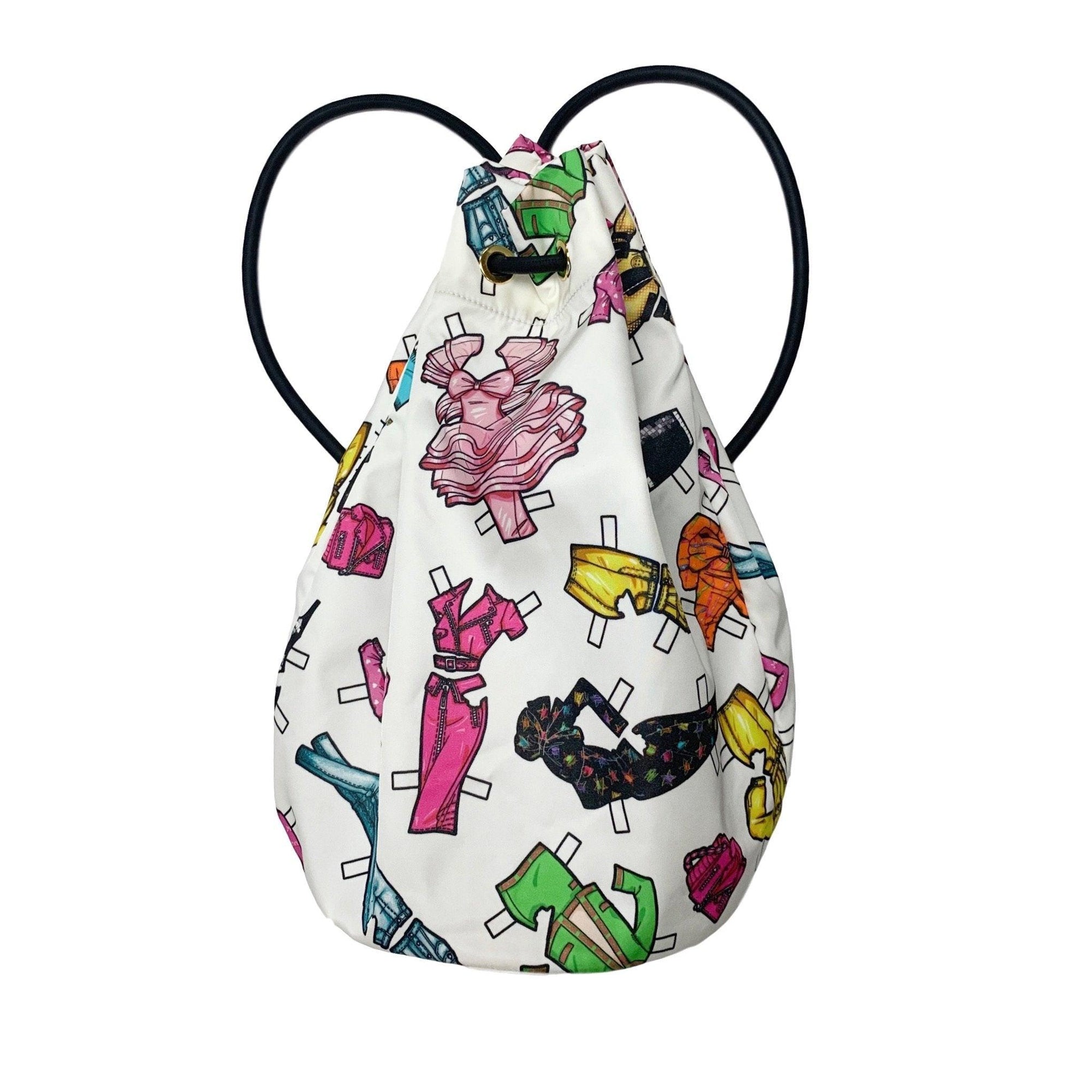 Moschino Paper Doll Pattern Backpack - Handbags