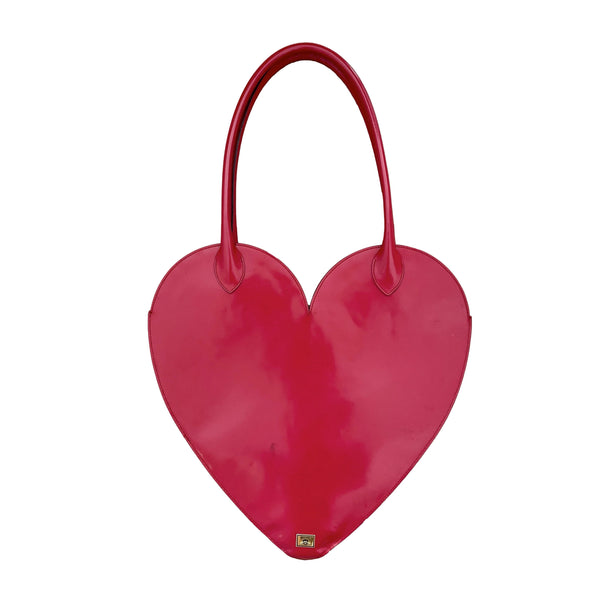 Moschino Red Jumbo Heart Bag - Handbags