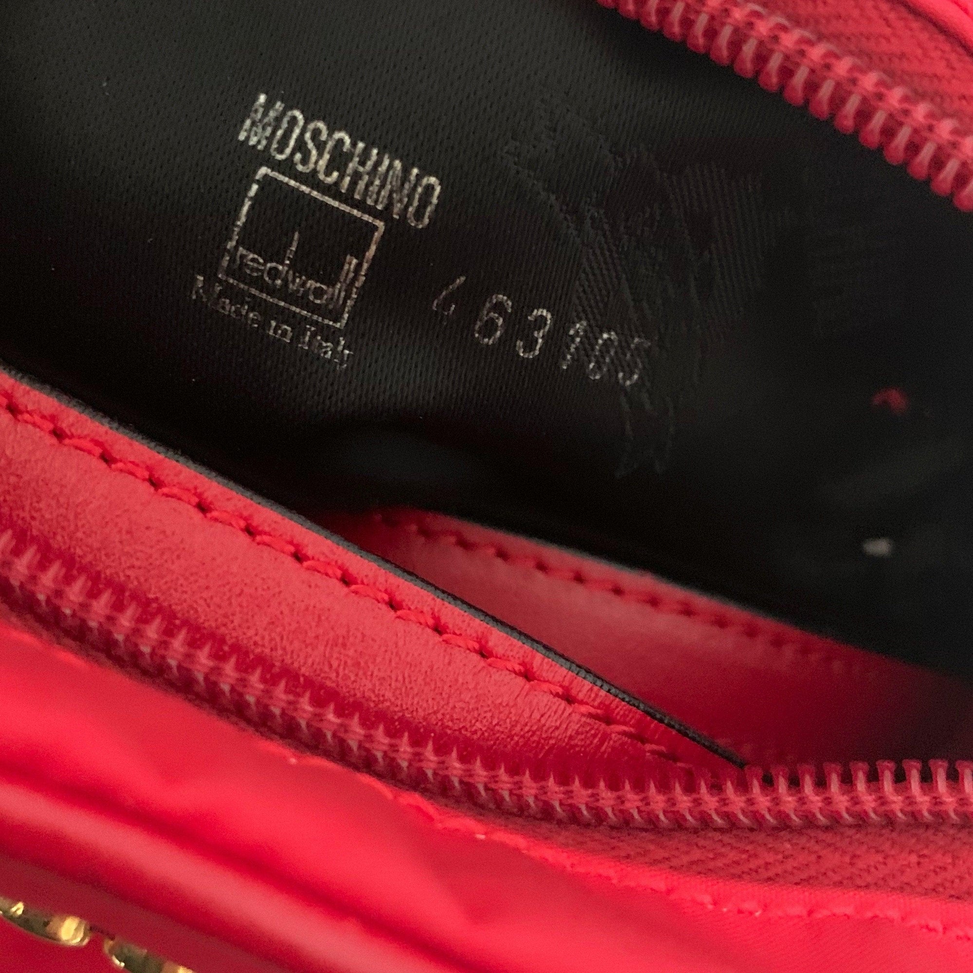 Moschino Red Nylon Mini Two-Way Bag - Handbags