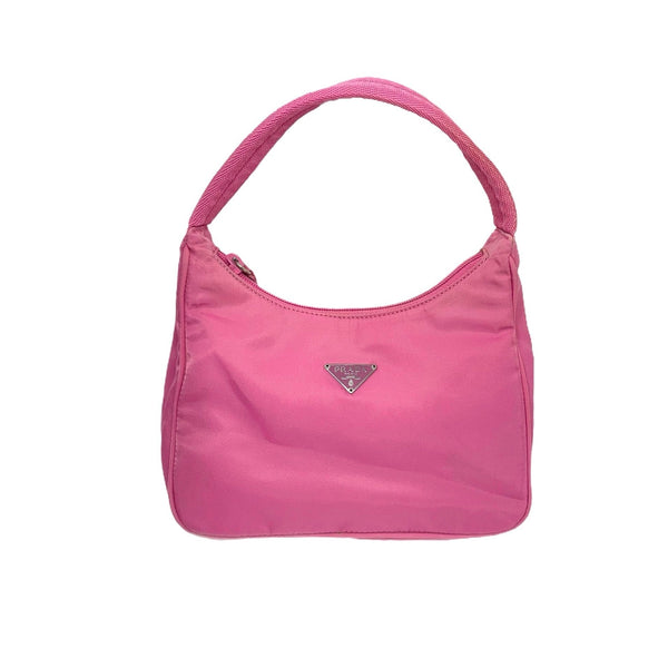 Vintage Prada Baby Pink Nylon Shoulder Bag – Treasures of NYC