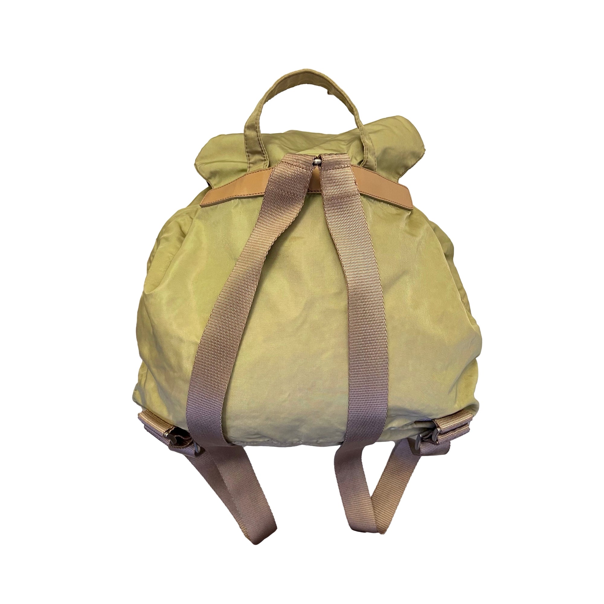 Prada Beige Nylon Backpack - Handbags