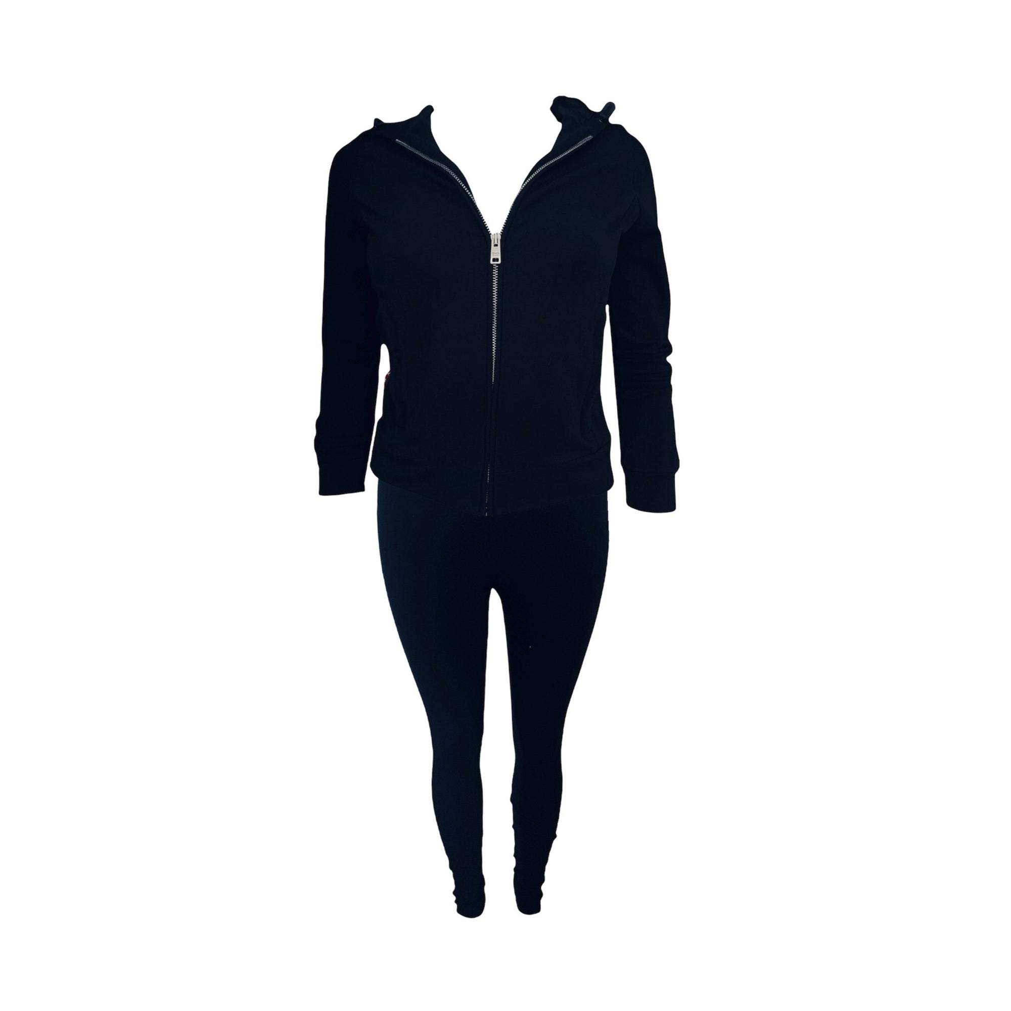 Prada Navy Logo Sweatsuit Set - Apparel