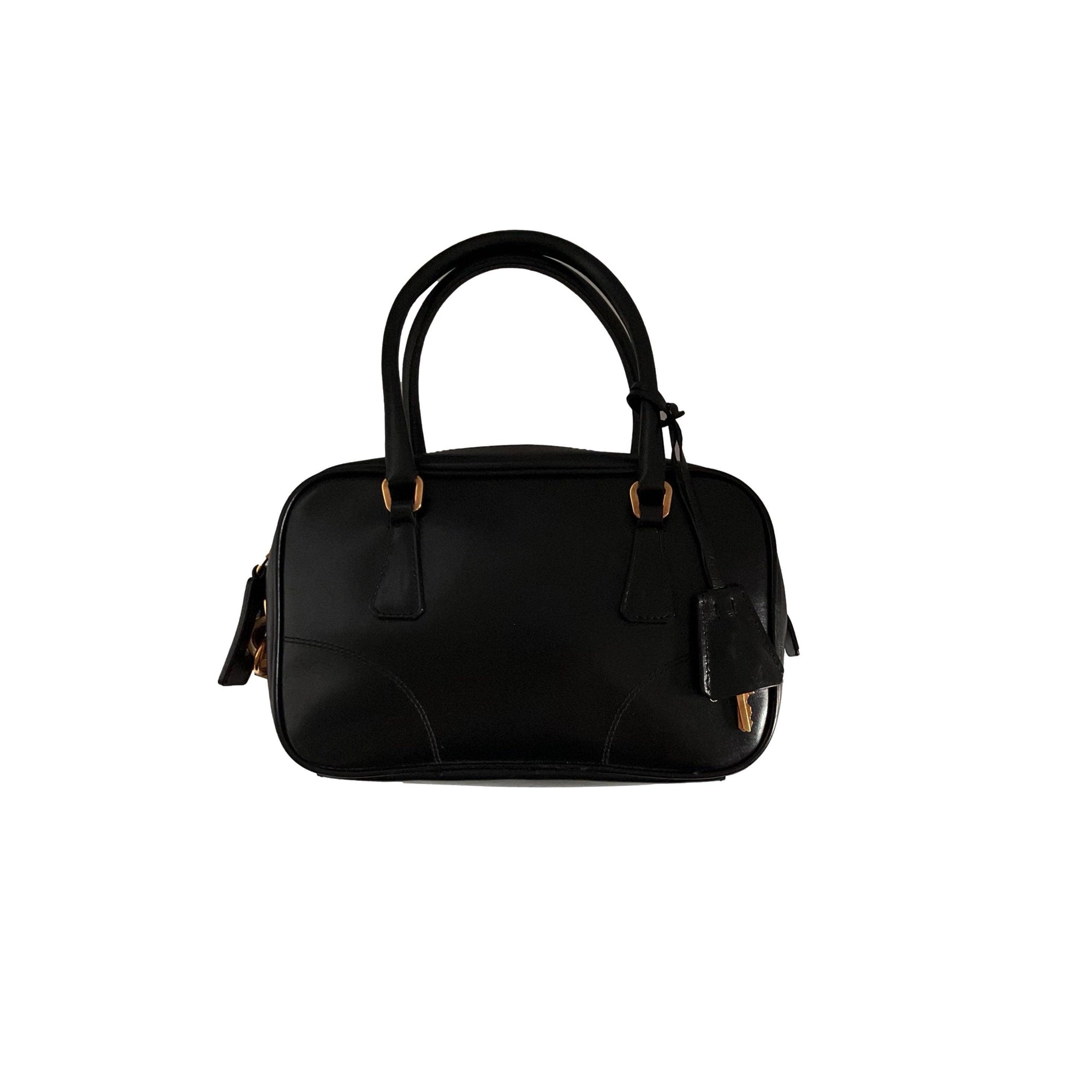 Prada Black Micro Top Handle - Handbags