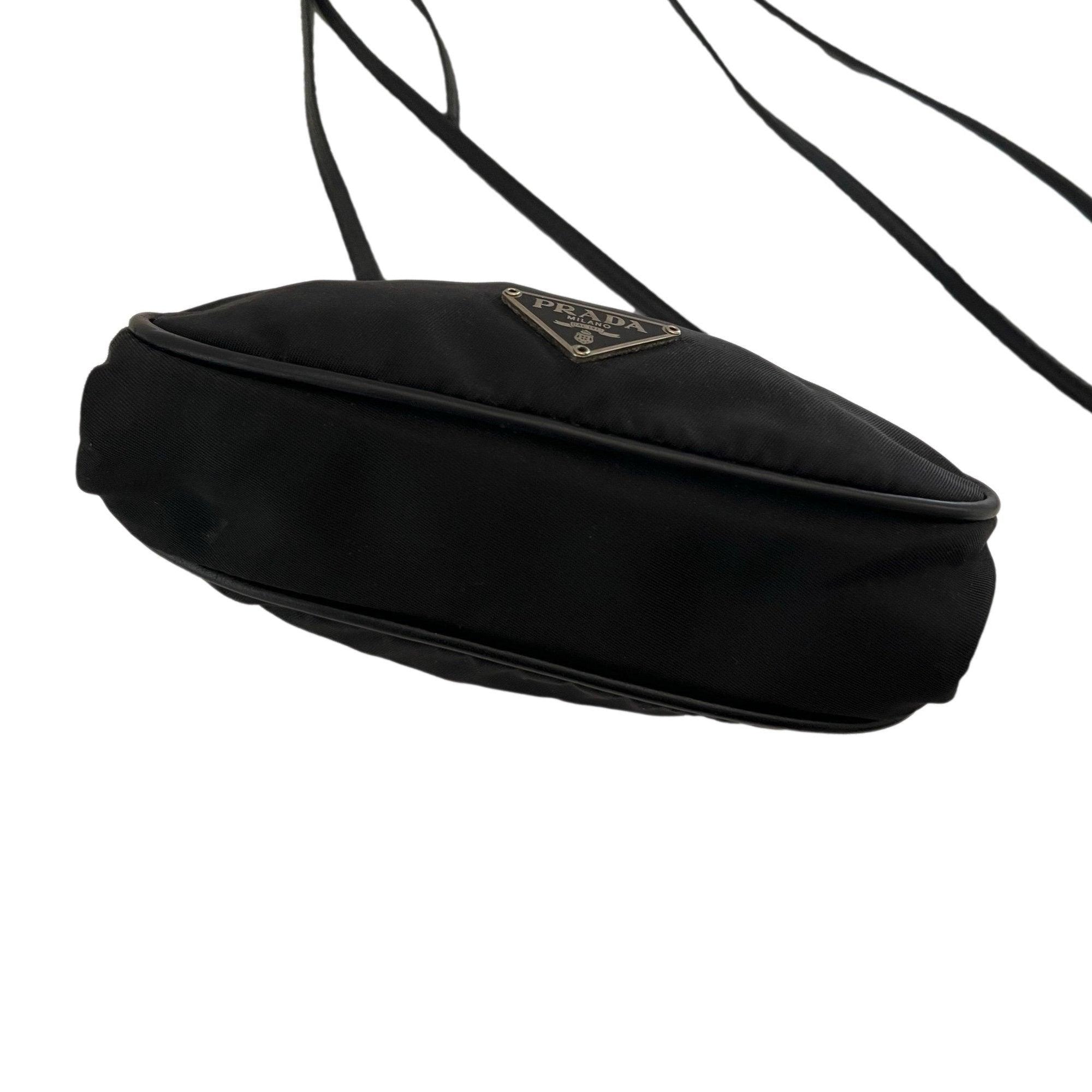 Prada Black Nylon Kisslock Mini Bag - Handbags