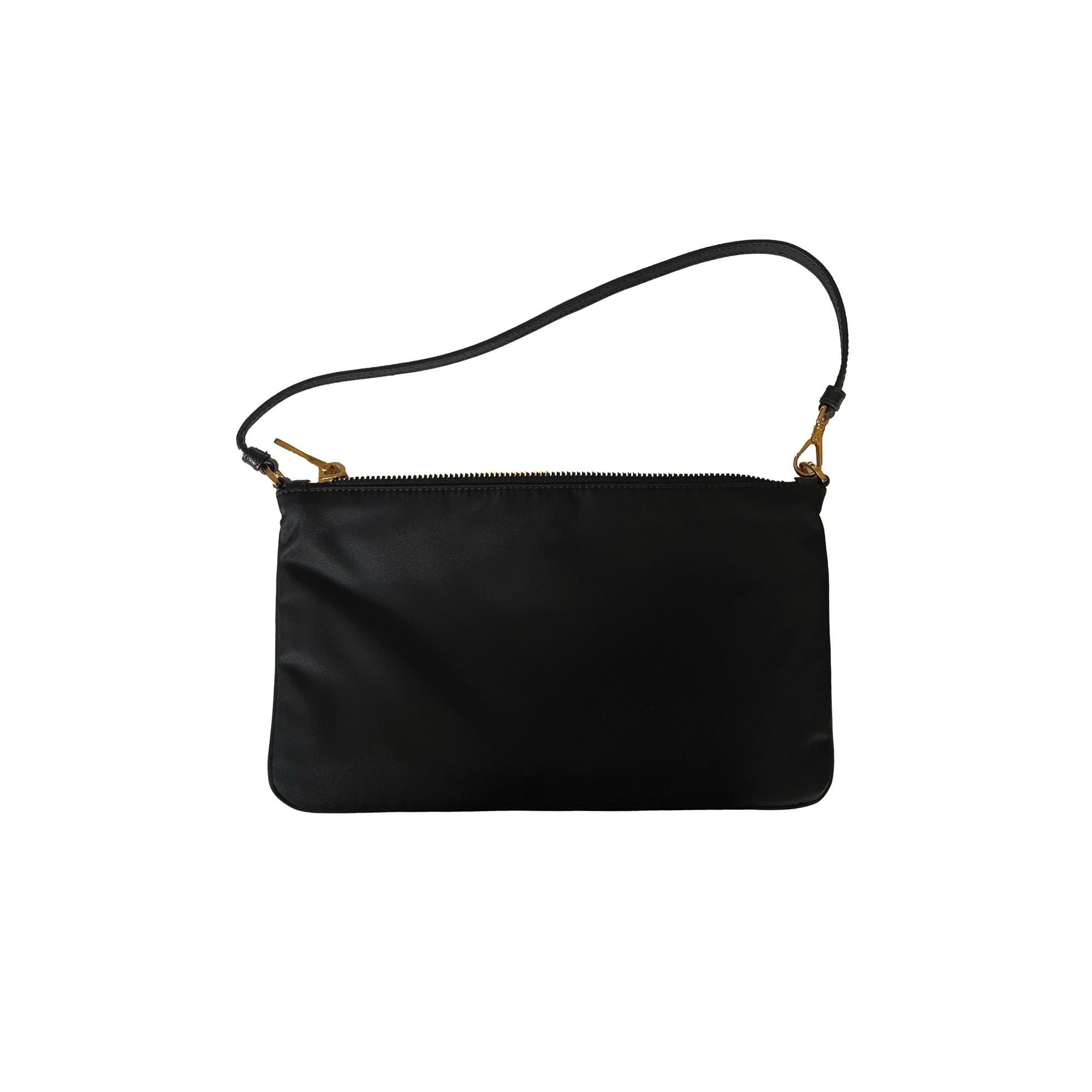 Prada Black Nylon Mini Shoulder Bag - Handbags