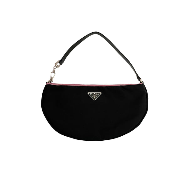 Prada Black Nylon Mini Shoulder Bag