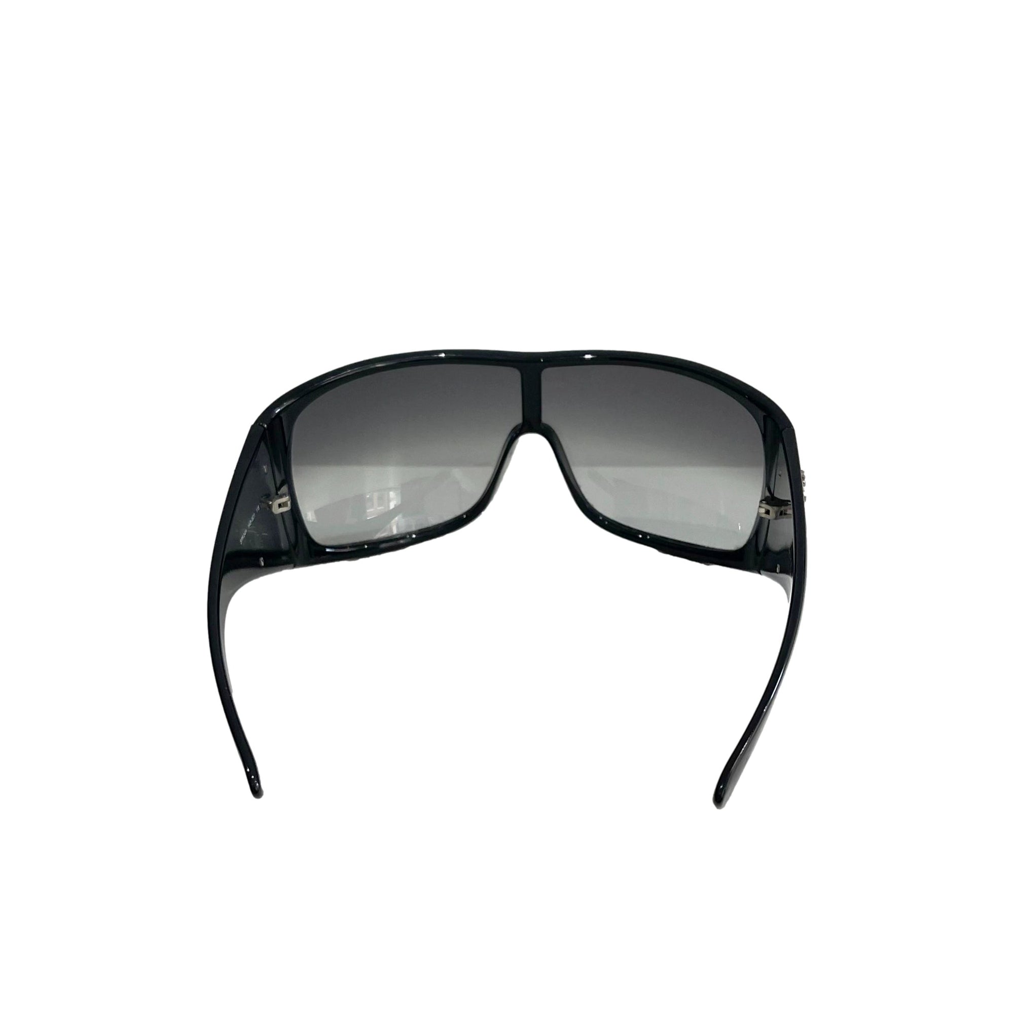 Prada Black Oversized Shield Sunglasses - Sunglasses