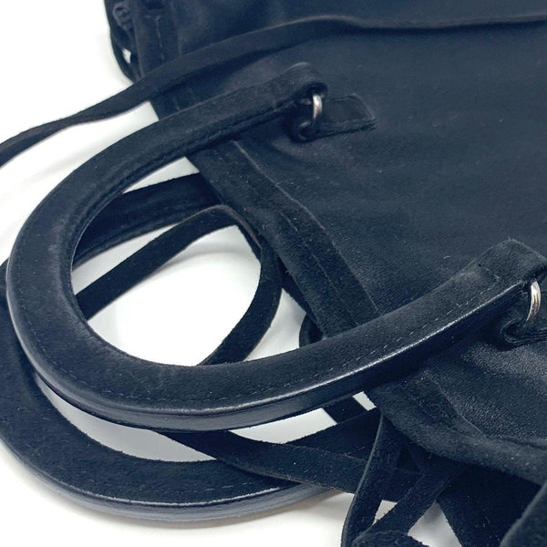Prada Black Satin And Suede Mini Bag - Handbags