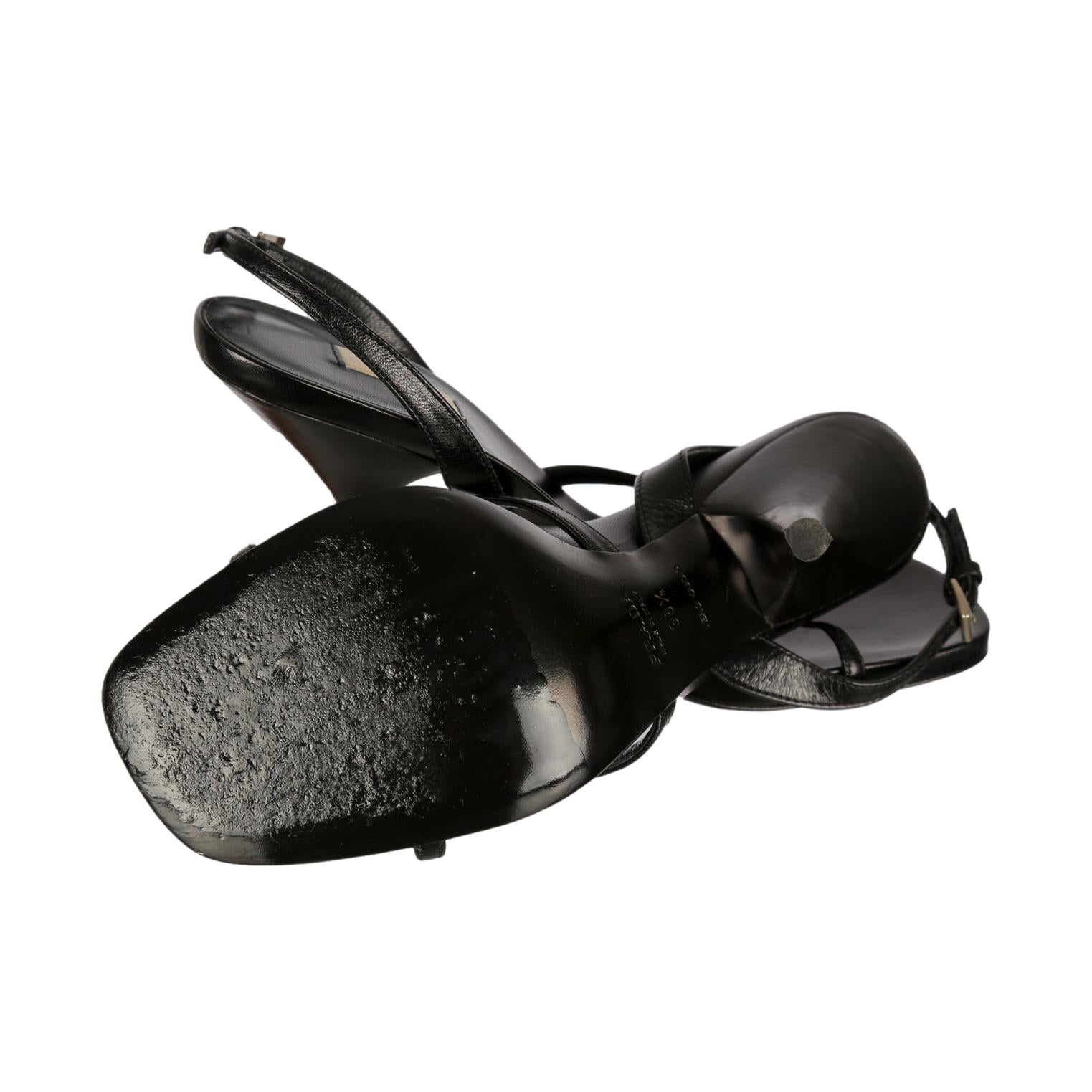Prada Black Strap Heel - Shoes
