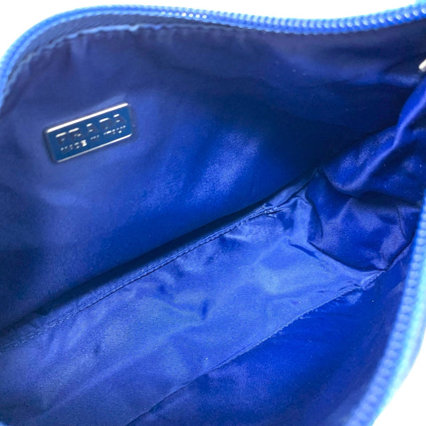 Prada Blue Nylon Shoulder Bag - Handbags