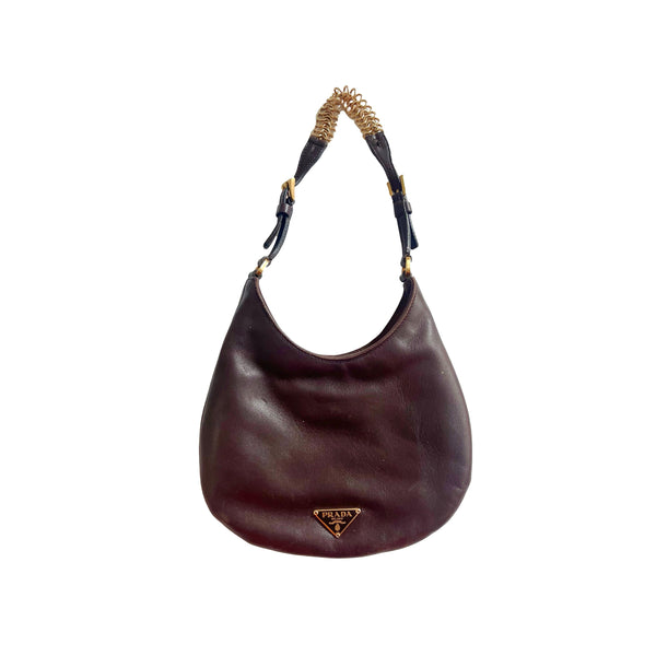 Prada Brown Mini Chain Bag - Handbags