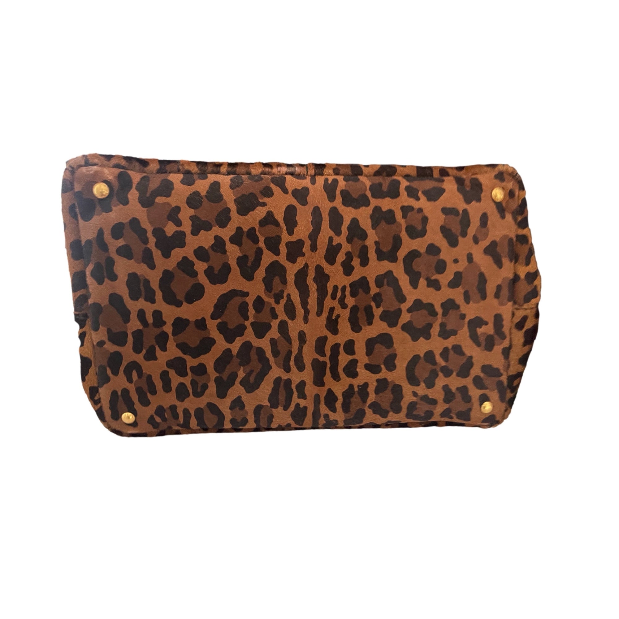 Prada Cheetah Calf Hair Jumbo Top Handle - Handbags