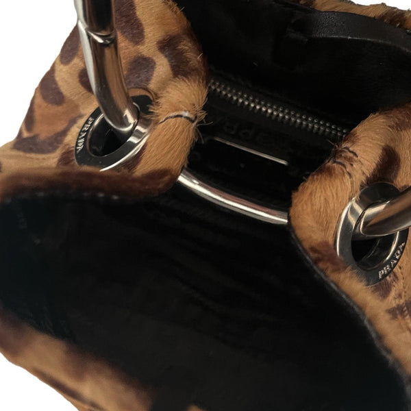 Prada Cheetah Calf Hair Micro Bag - Handbags