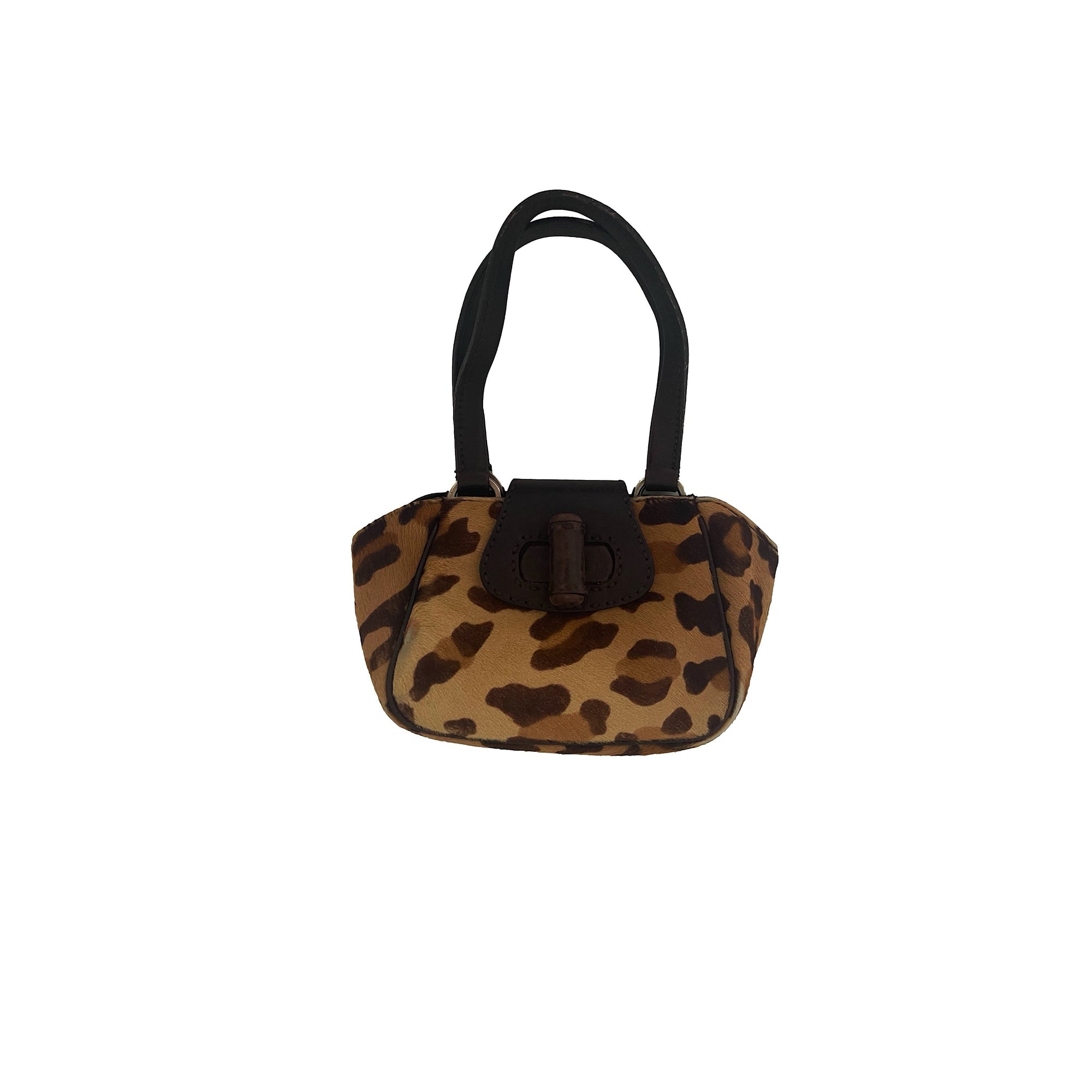 Prada Cheetah Calf Hair Mini Shoulder Bag - Handbags