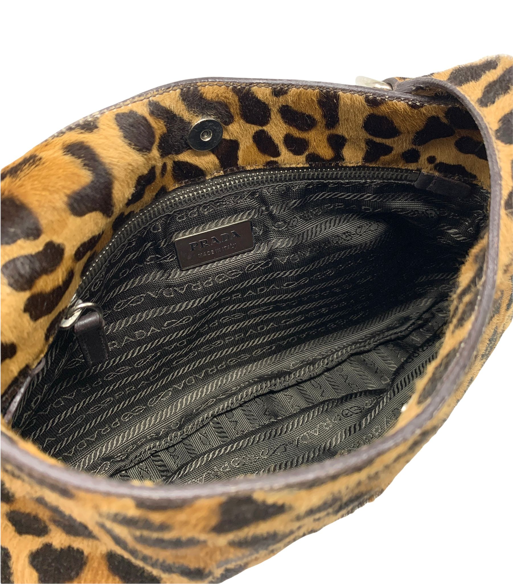 Prada Cheetah Calf Hair Mini Shoulder Bag - Handbags