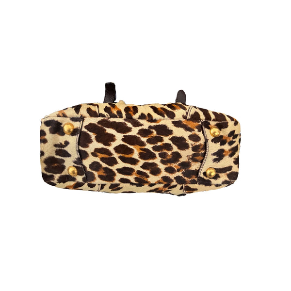 Prada Cheetah Calf Hair Satchel - Handbags