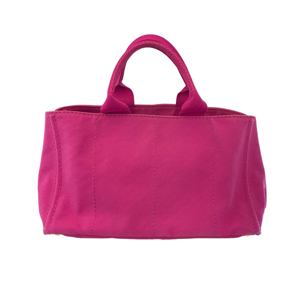 Prada Fuchsia Jumbo Canvas Tote - Handbags