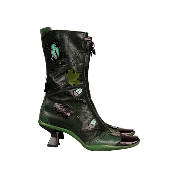 Treasures of NYC - Prada Green Leather Boot