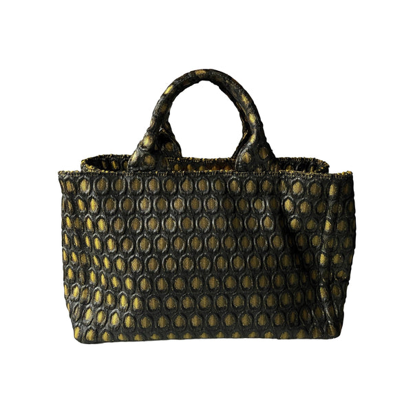 Prada Jacquard Two Way Bag - Handbags