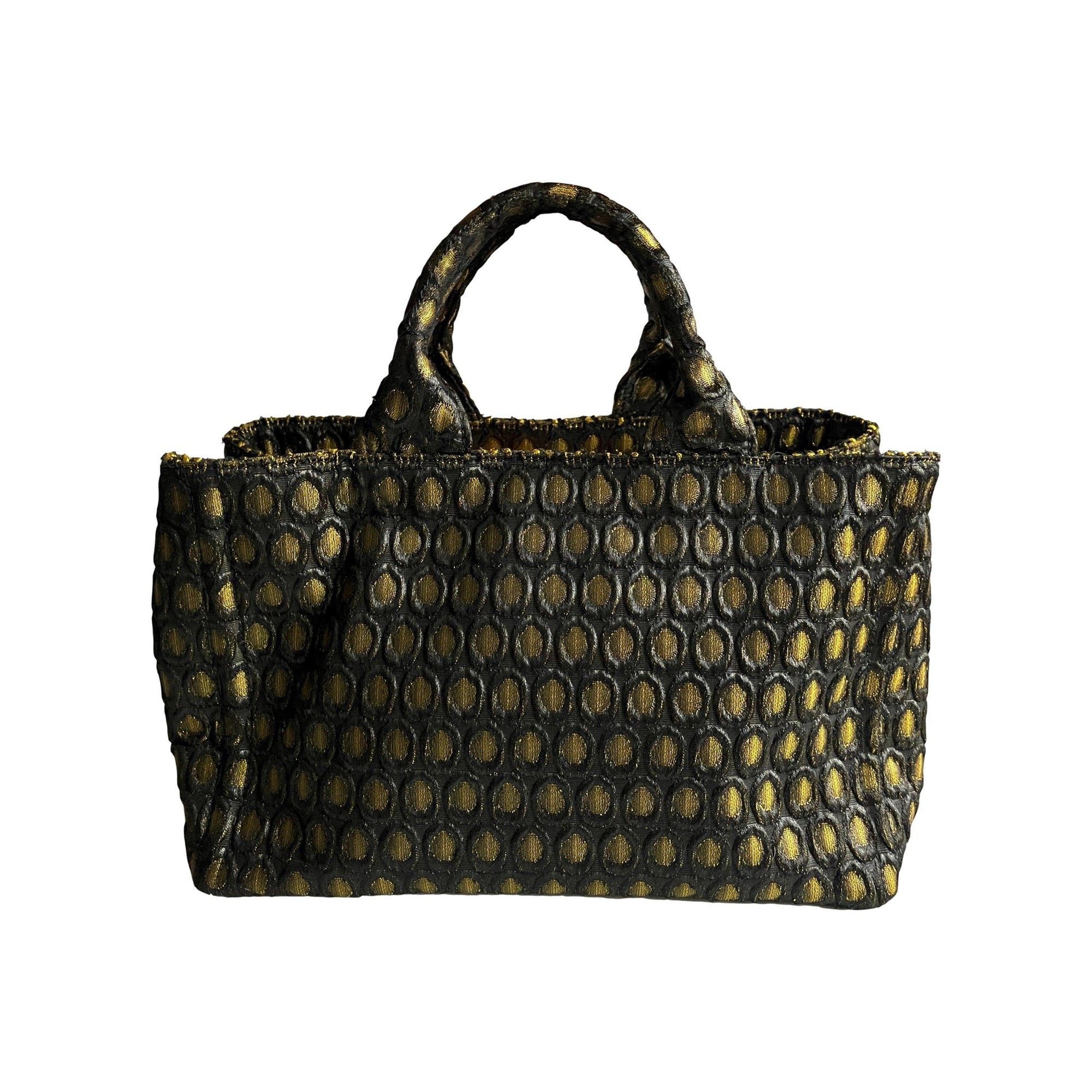 Prada Jacquard Two Way Bag - Handbags