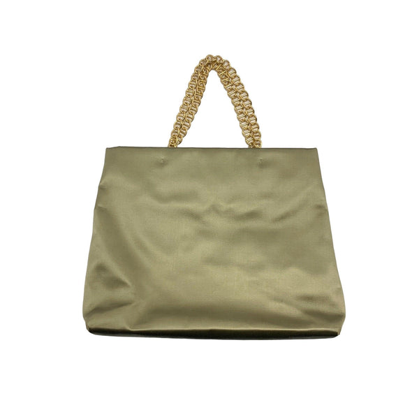 Prada Light Green Satin Chain Bag - Handbags