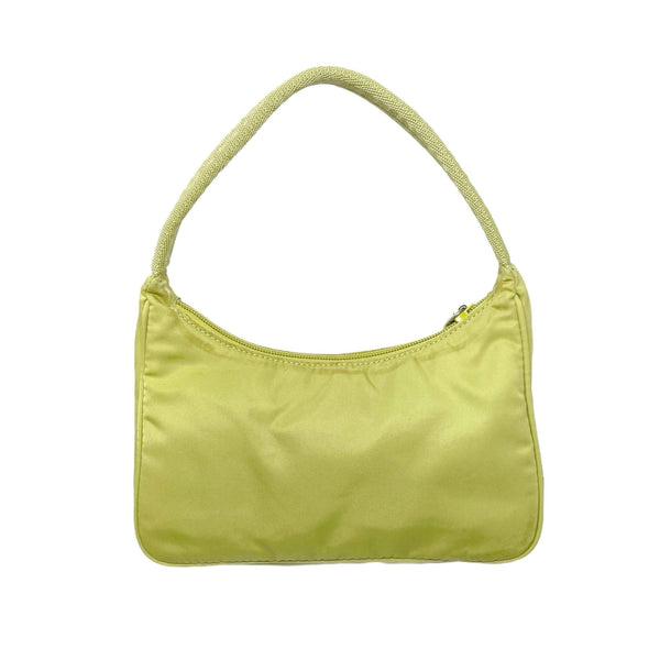Prada Lime Green Nylon Shoulder Bag - Handbags