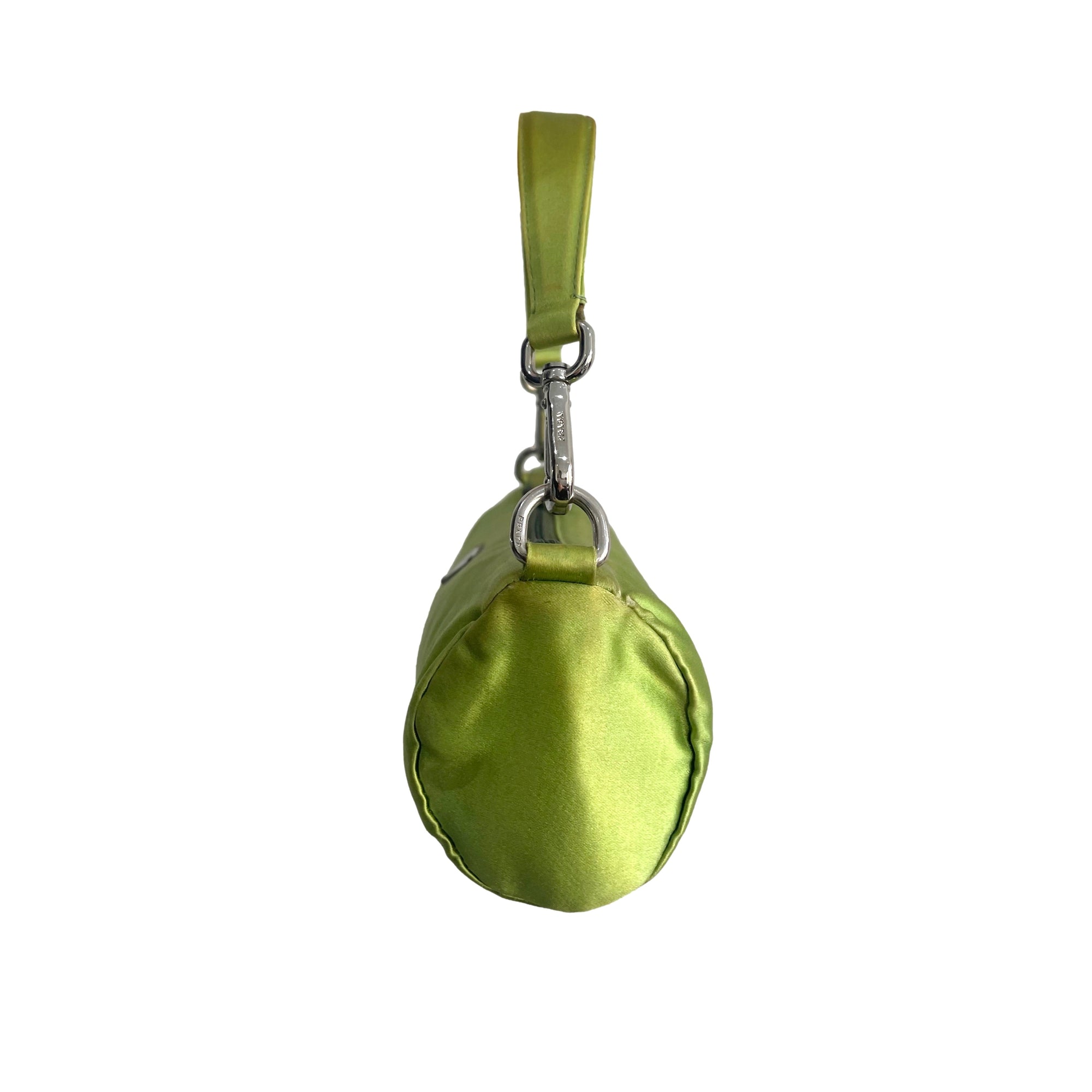 Prada Lime Green Satin Mini Bag - Handbags