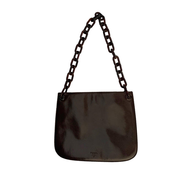 Prada Ladies Chain Leather Shoulder Bags