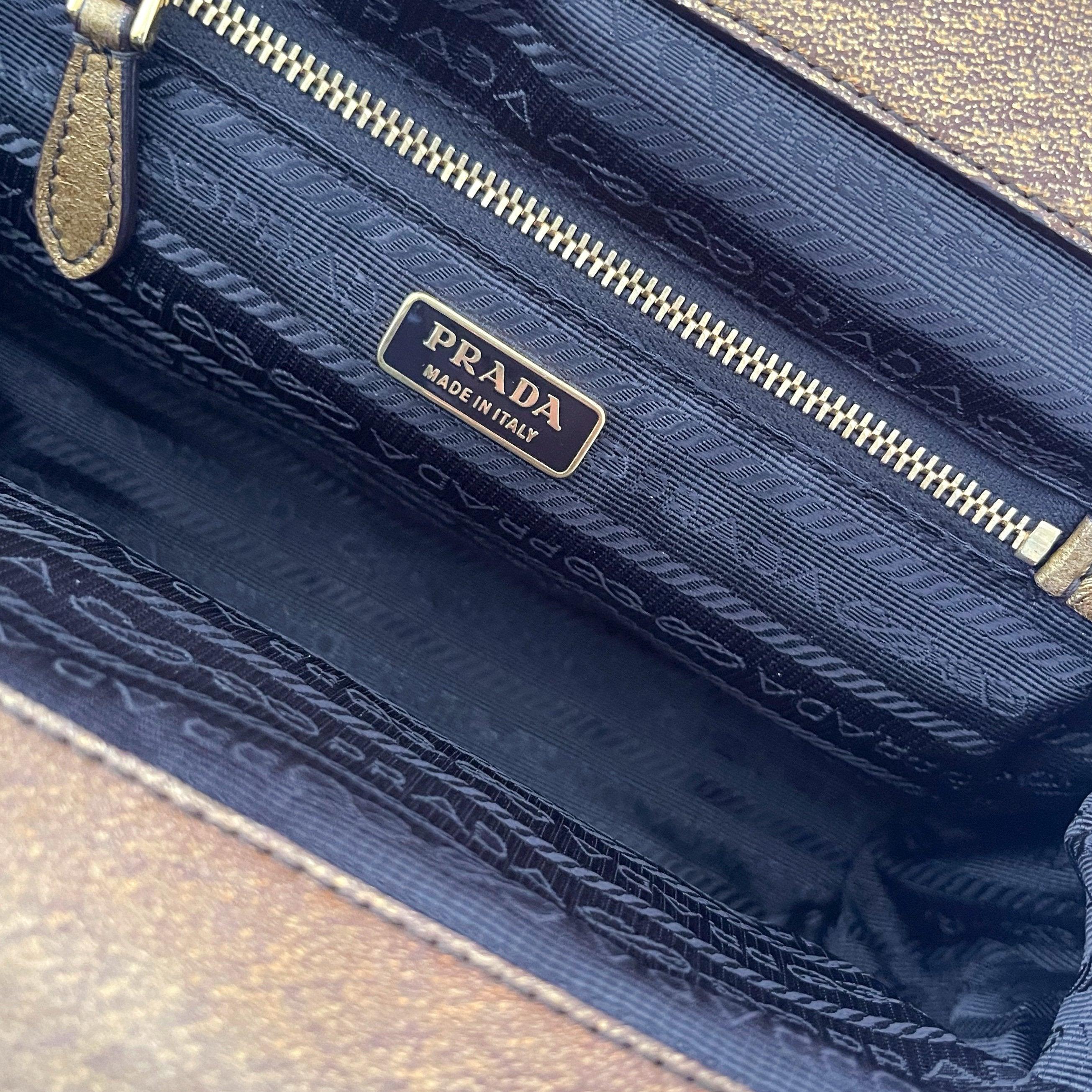 Vintage Prada Grey Mini Top Handle Bag – Treasures of NYC