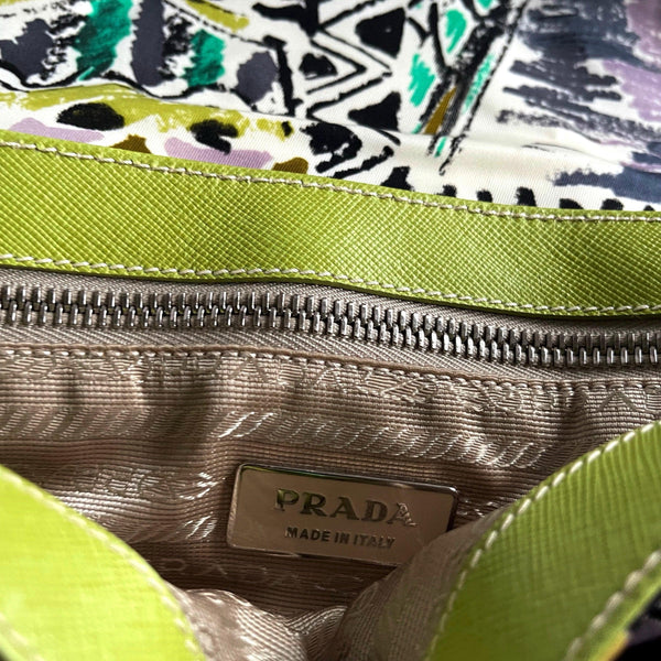 Prada Multicolor Print Nylon Shoulder Bag - Handbags