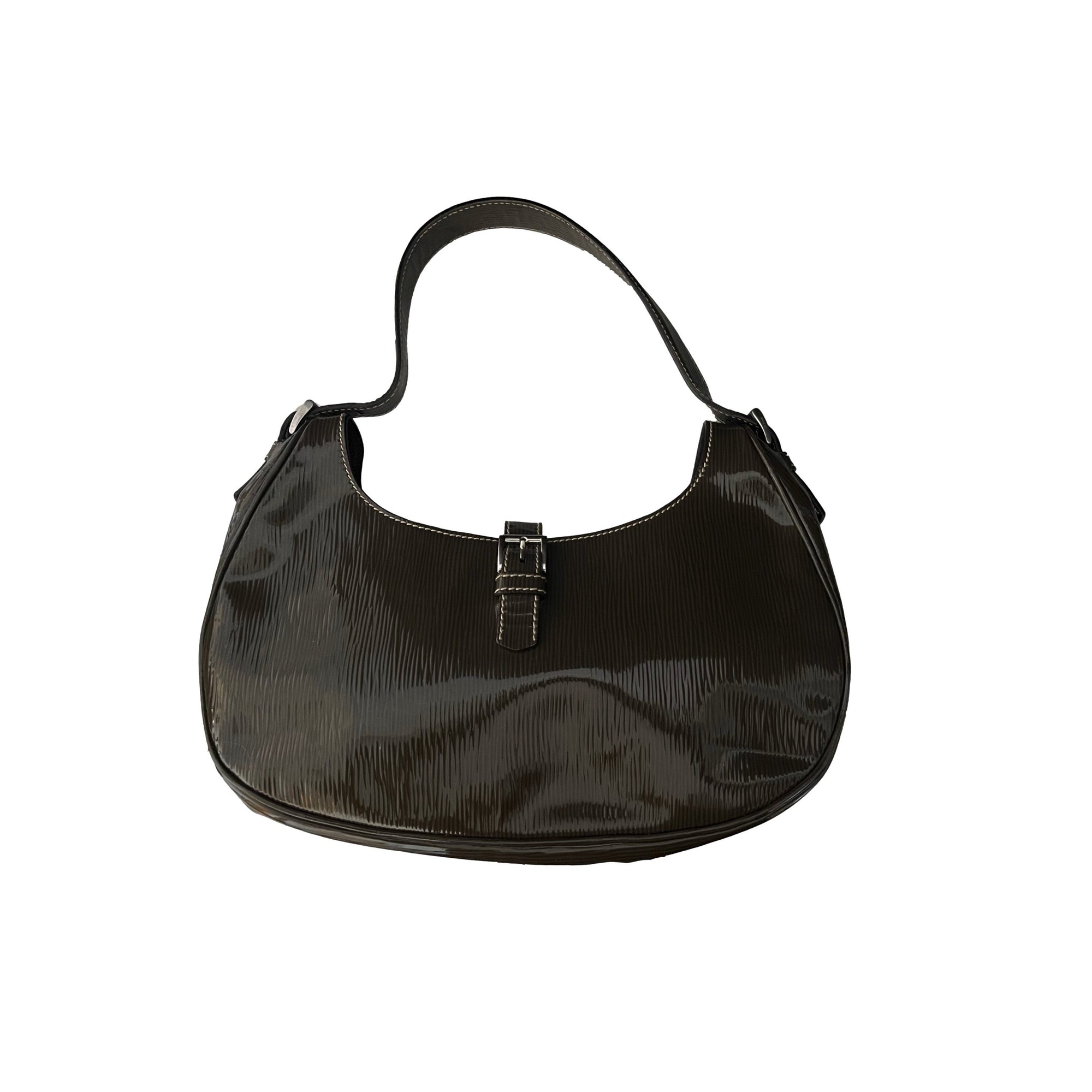 Prada Olive Logo Shoulder Bag - Handbags