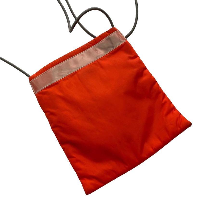 Prada Orange Nylon Utility Bag - Handbags