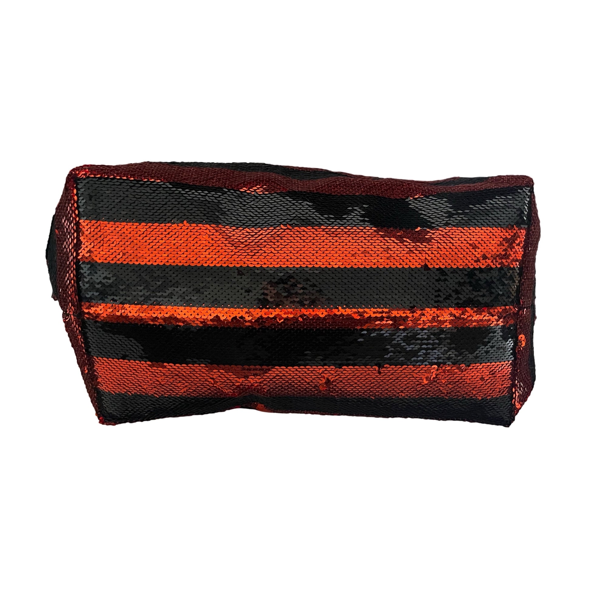 Treasures of NYC - Prada Orange Sequin Stripe Tote Bag