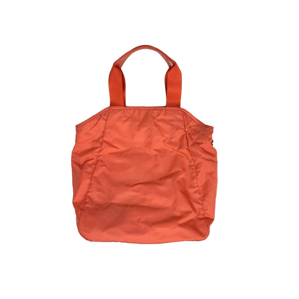 Prada Peach Large Crossbody Nylon Tote - Handbags