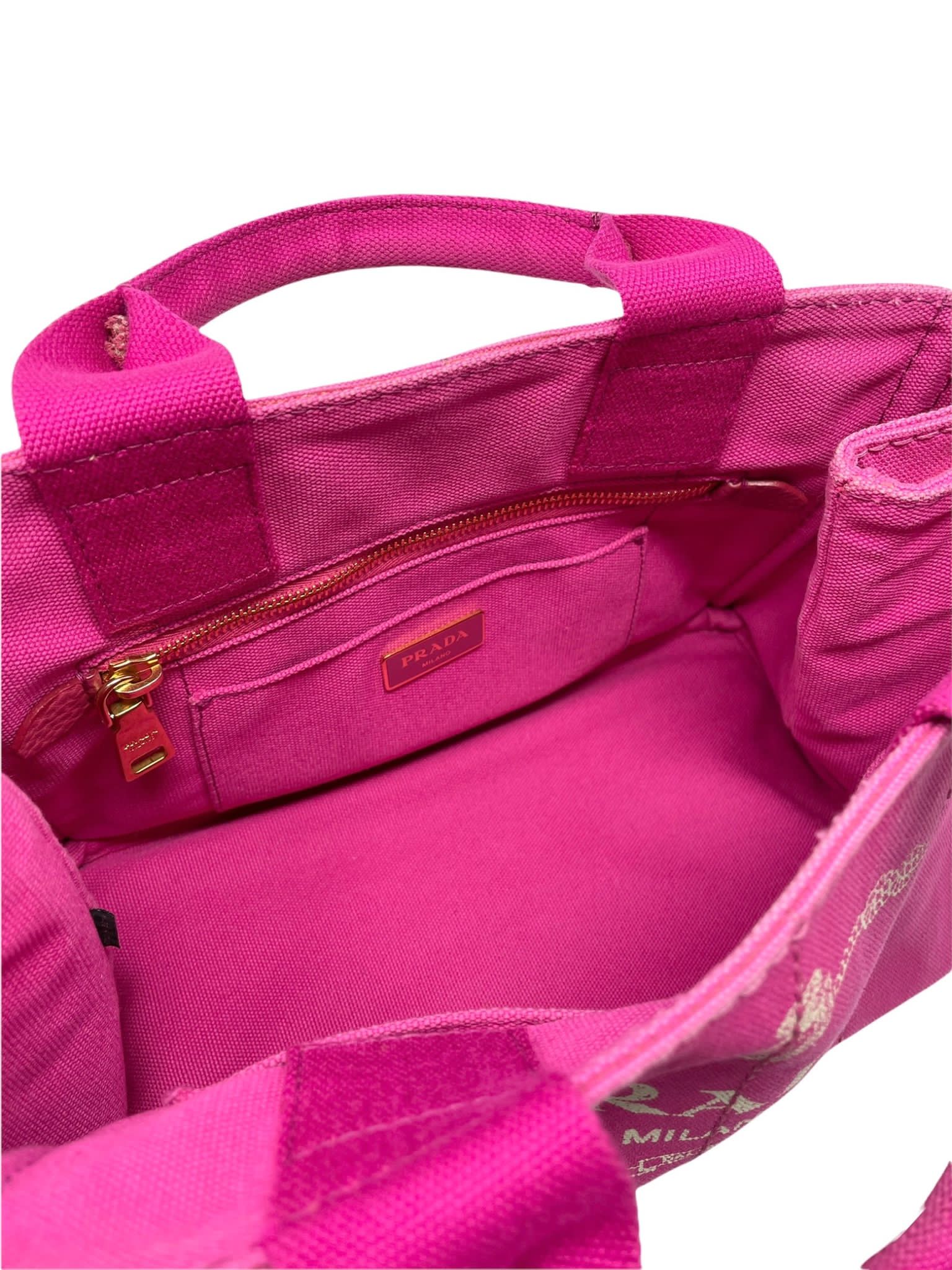 Cloth handbag Prada Pink in Cloth - 30692278
