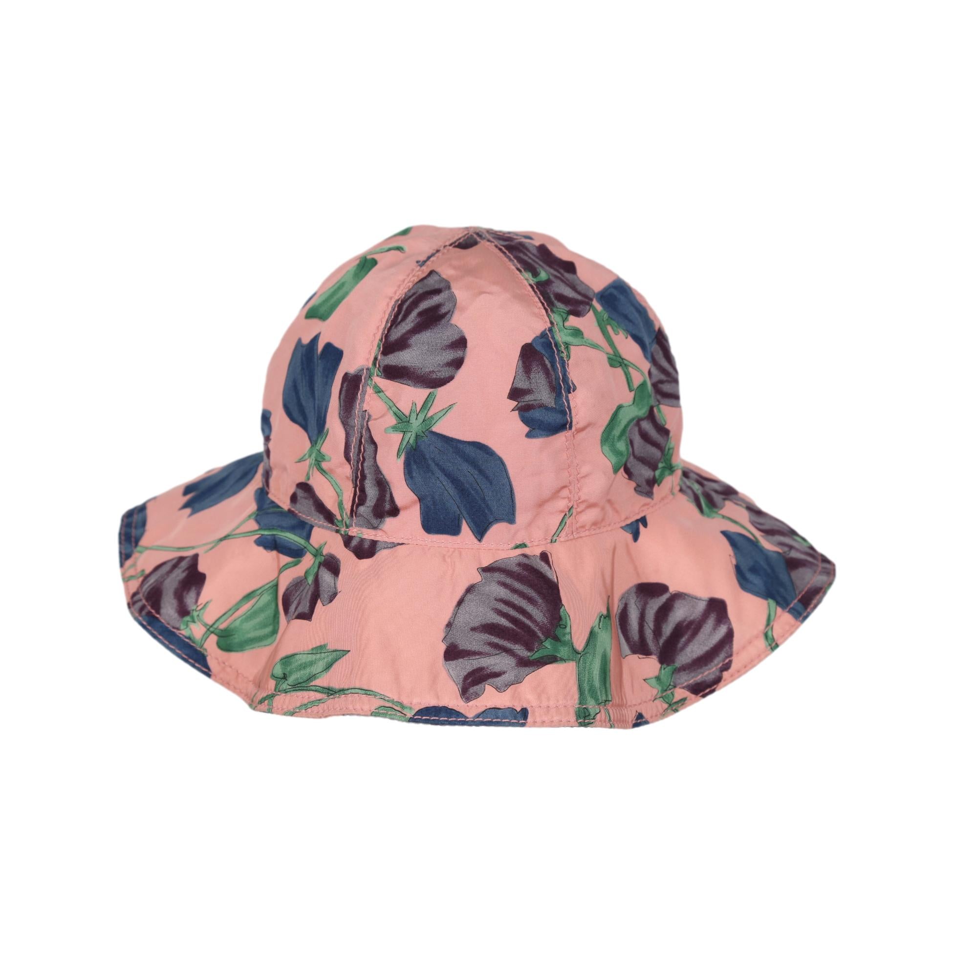 Prada Pink Floral Bucket Hat - Accessories
