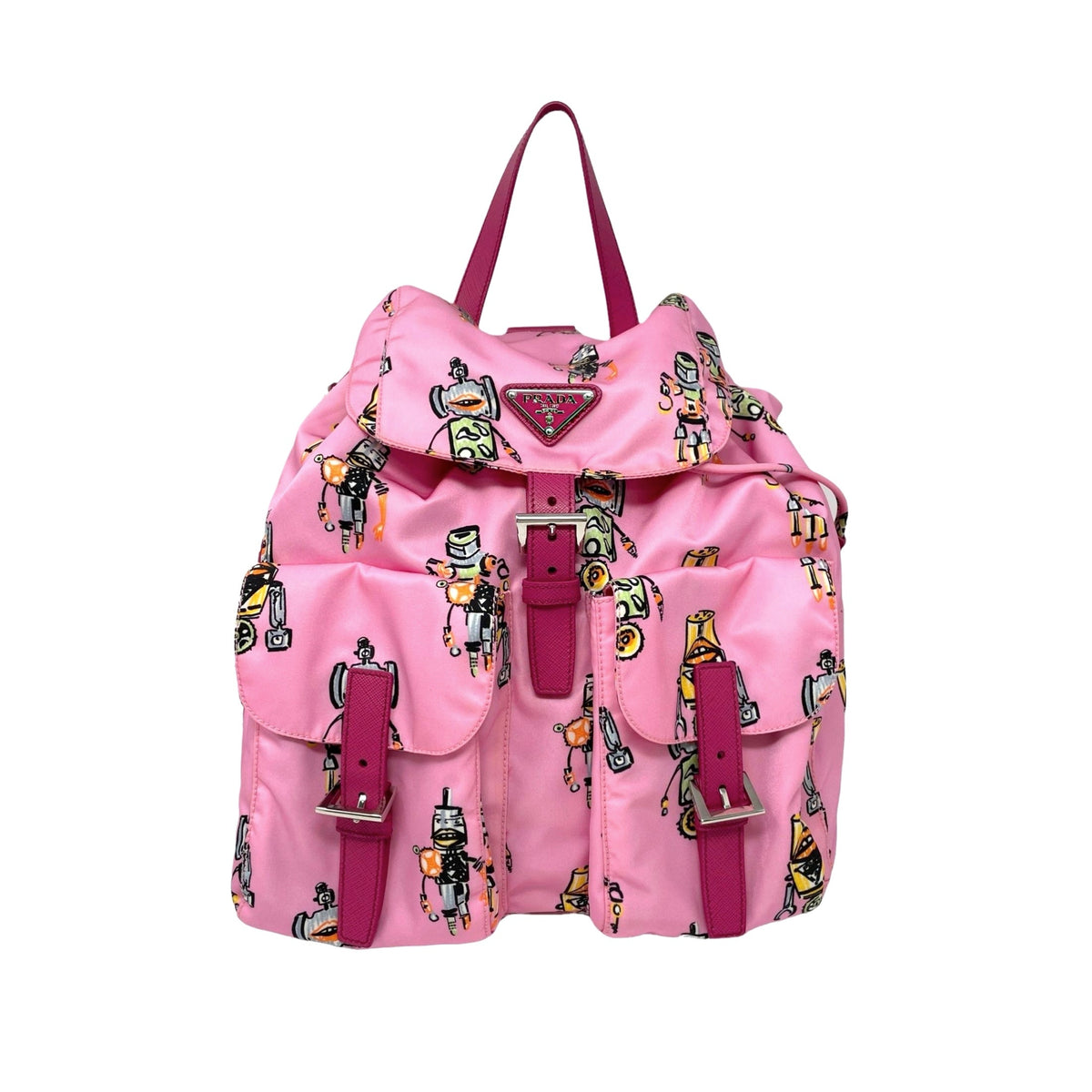 Treasures of NYC - Prada Pink Robot Nylon Backpack display picture 1