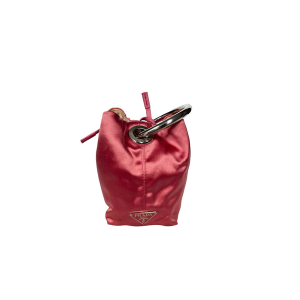 Prada Pink Satin Mini Top Handle - Handbags