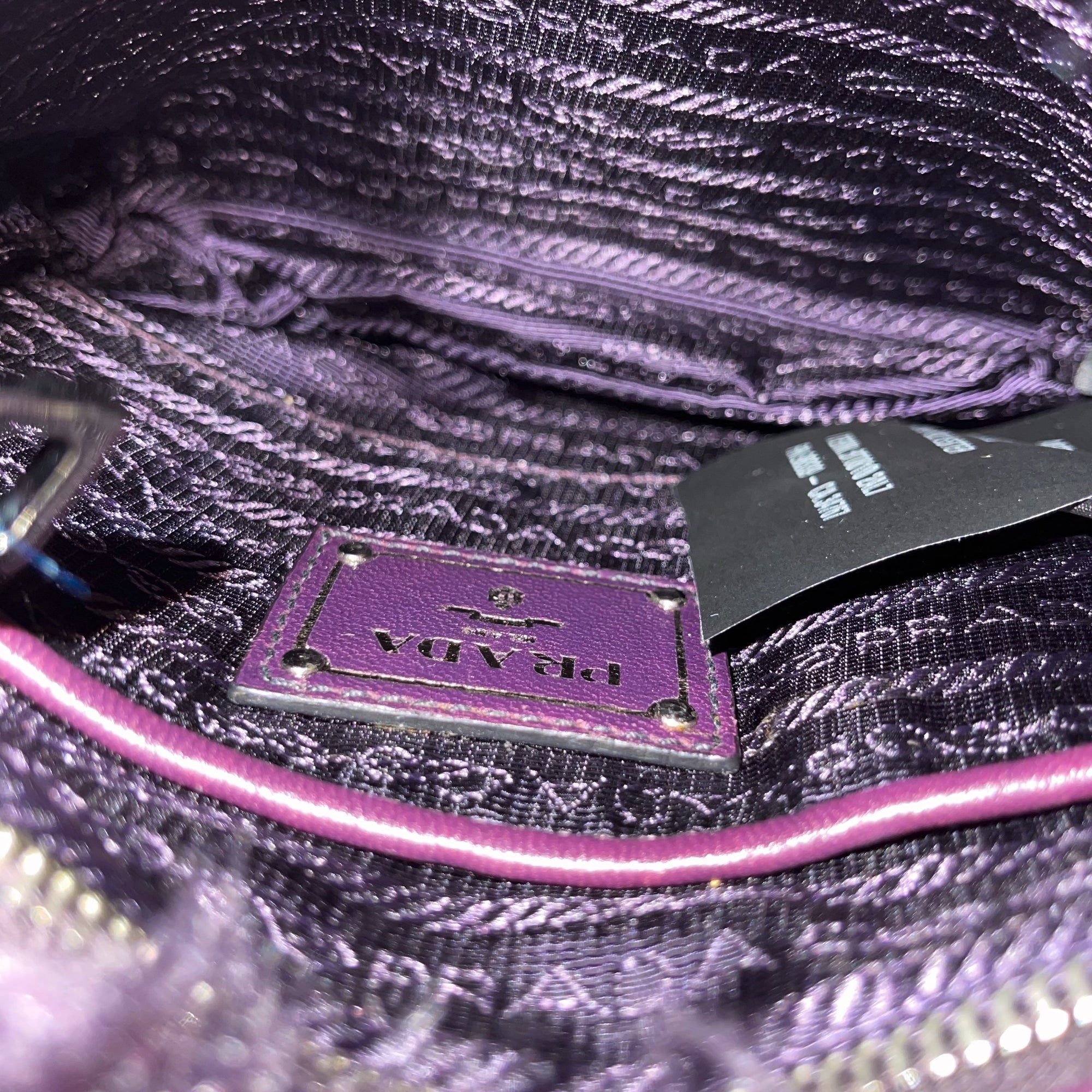 Prada Purple Fuzzy Chain Bag - Handbags